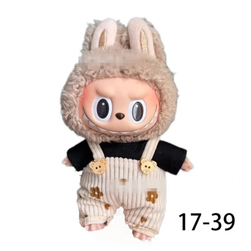 Doll Clothes for labubu outfit Plush doll clothes Macaron Cute Clothing DIY Kid Gift Dog Clothes Hair accessories v1 v2 clothes