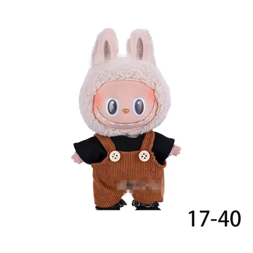 Doll Clothes for labubu outfit Plush doll clothes Macaron Cute Clothing DIY Kid Gift Dog Clothes Hair accessories v1 v2 clothes