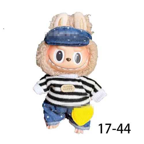 Doll Clothes for labubu outfit Plush doll clothes Macaron Cute Clothing DIY Kid Gift Dog Clothes Hair accessories v1 v2 clothes