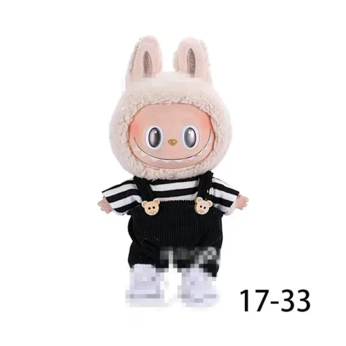 Doll Clothes for labubu outfit Plush doll clothes Macaron Cute Clothing DIY Kid Gift Dog Clothes Hair accessories v1 v2 clothes