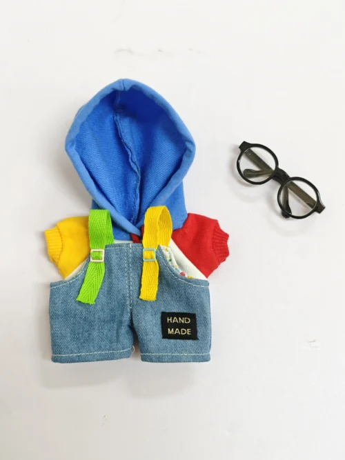 17cm labubu clothes outfit Plush doll clothes Macaron Cute Clothing DIY Kid Gift  Dog Clothes Hair accessories v1 v2 clothes
