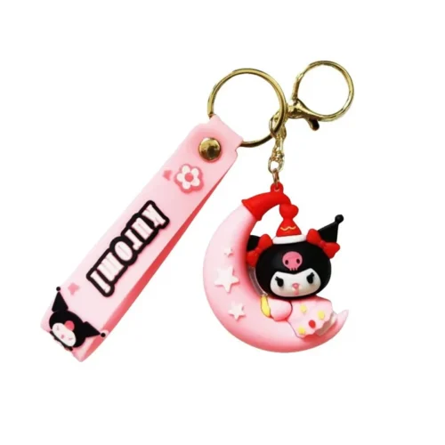 MINISO Sanrio Keychain Cute Cartoon Melody Doll Pendant Decorative Keychain Accessories for Girls and Children Gift Toys