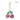 Trendy Red Cherry Pendant Keychain for Women Cute Bag Decorations Multifunctional Jewelry Car Key Accessories Charm Keyring Gift