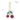 Trendy Red Cherry Pendant Keychain for Women Cute Bag Decorations Multifunctional Jewelry Car Key Accessories Charm Keyring Gift